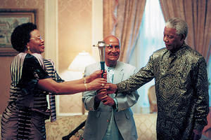 Sri Chinmoy et Nelson Mandela