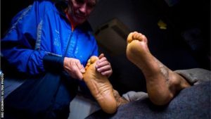 Les soins des pieds figurent en tête de liste des priorités Les soins des pieds figurent en tête de liste des priorités